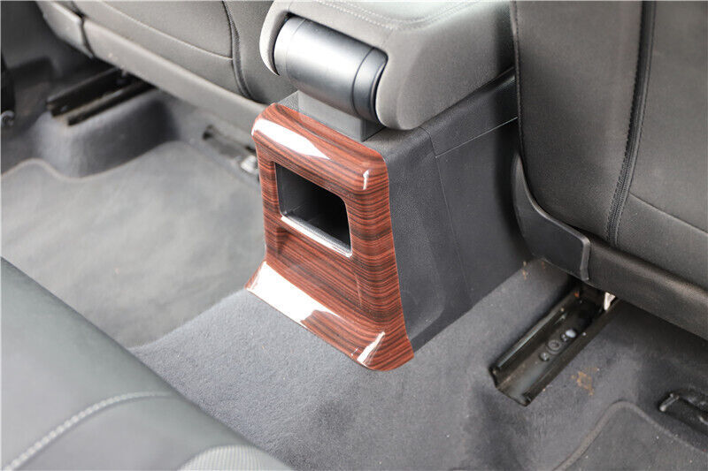 Inner Rear Air Outlet Anti-Kick Panel Trim Fit for Audi Q2L 2018-2021 Red Wood