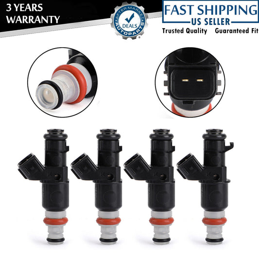 4PCS Fuel Injectors For 2003-2007 for Honda Accord 2.4L 16450RAAA01 16450-RAA-A01