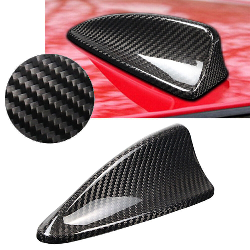 for BMW E60 520,523 2003-10 / E61 03-08 BLK Carbon Fiber Shark Fin Antenna Cover