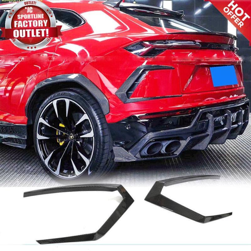 Canard Fins dry carbon fiber rear bumper for Lamborghini Urus 2018+