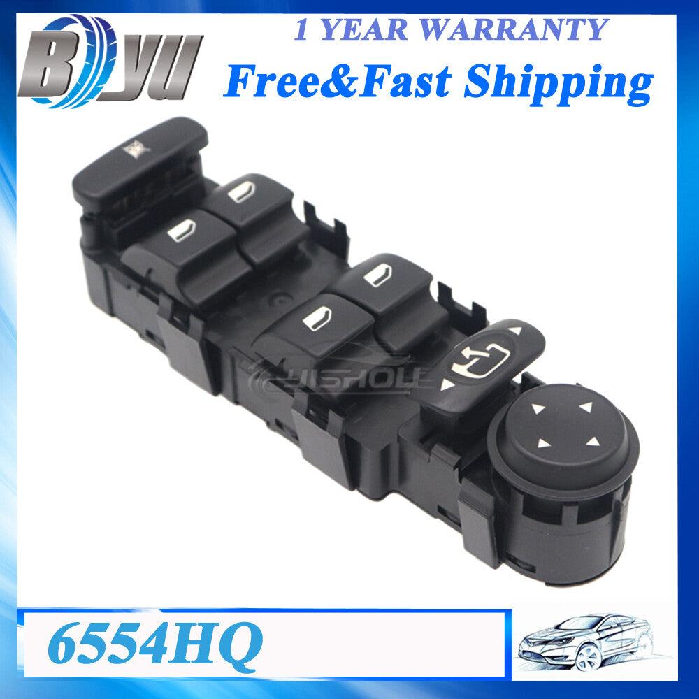 Left Side Master Power Window Lifter Control Switch for Citroen C4 04-15 6554HQ