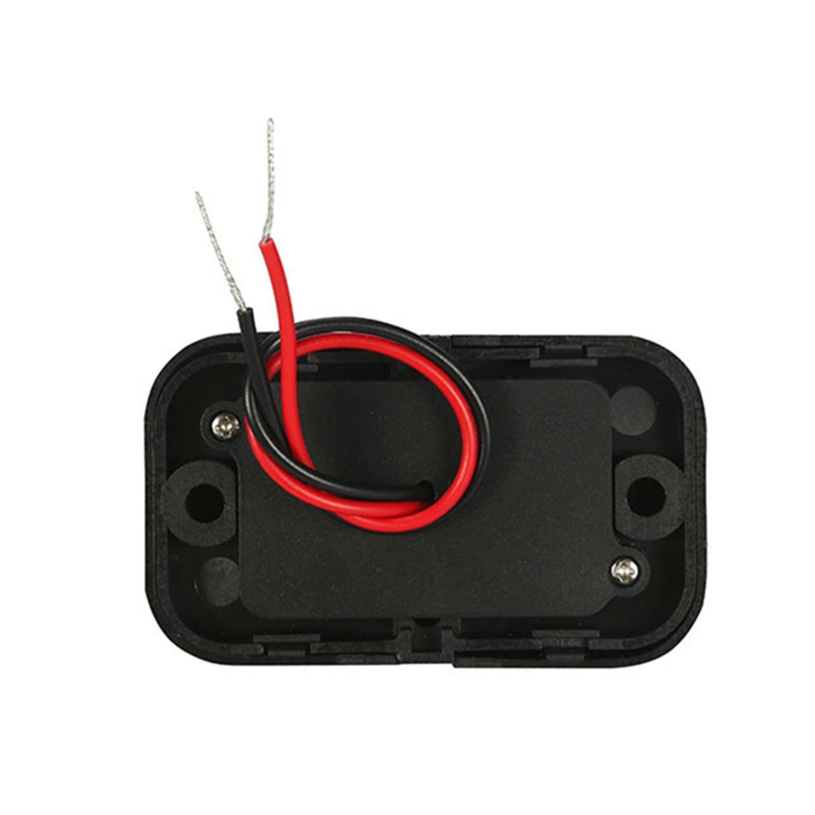 12-24V 18W 3A Dual USB PD QC3.0 Car Boat RV Fast Charger Socket LED Power Outlet