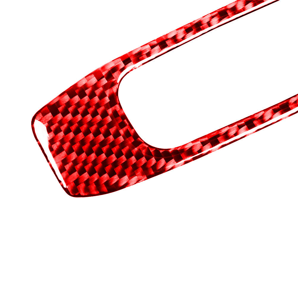 Red Carbon Fiber Skylight Handle Frame Cover Trim for Mitsubishi Lancer 2008-15