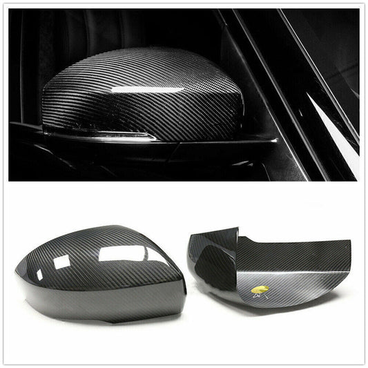 for Range Rover Sport 14-22 Dry Carbon Fiber Rear View Mirror Cap Cover Trim 2X
