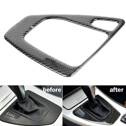 Carbon Fiber Sticker Cover Trim Control Gear Shift Panel for BMW 3Series E90 E92
