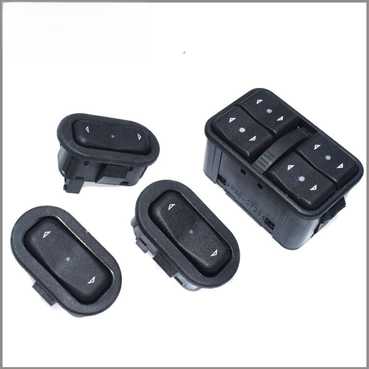 for Opel for Vauxhall Astra Meriva Set 4 Black Power Master Window Control Switch