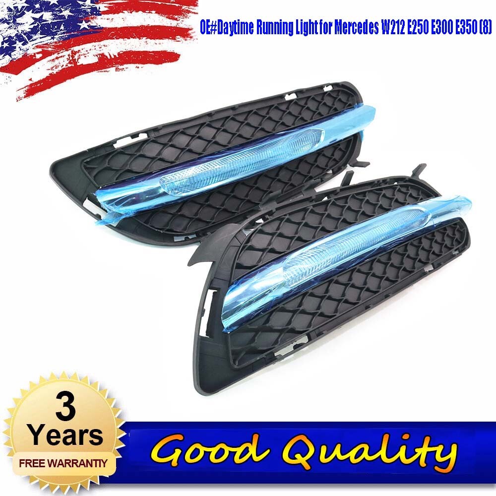 DRL LED Daytime Running Lights Fog Lamp for Mercedes W212 E250 E300 E350 2009-13