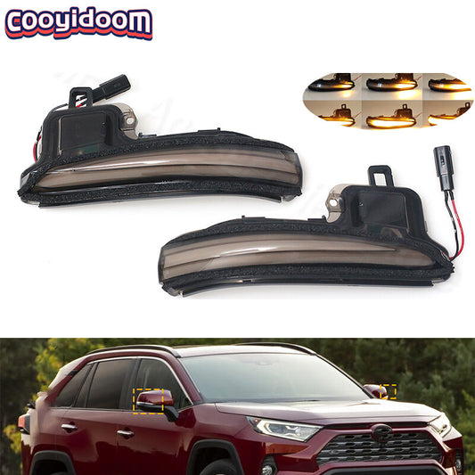 1 Pair Turn Rearview Wing Side Mirror Lamp for Lexus LM/ for Toyota RAV4 XA50