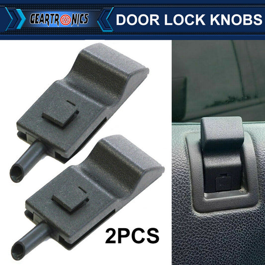 2X for Chevy / for GMC Silverado/ for Sierra 07-13 Door Lock Knobs Front/Rear Ebony US