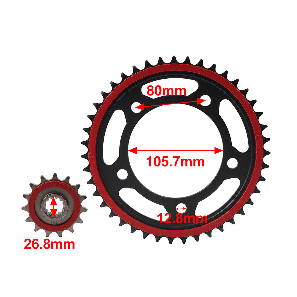 Front Rear Sprocket Kit for Honda CB400X CB400F