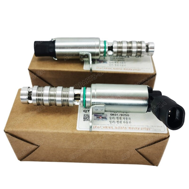 Two-piece intake and exhaust variable valve timing (VVT) solenoid valves suitable for Hyundai for Kia Forte