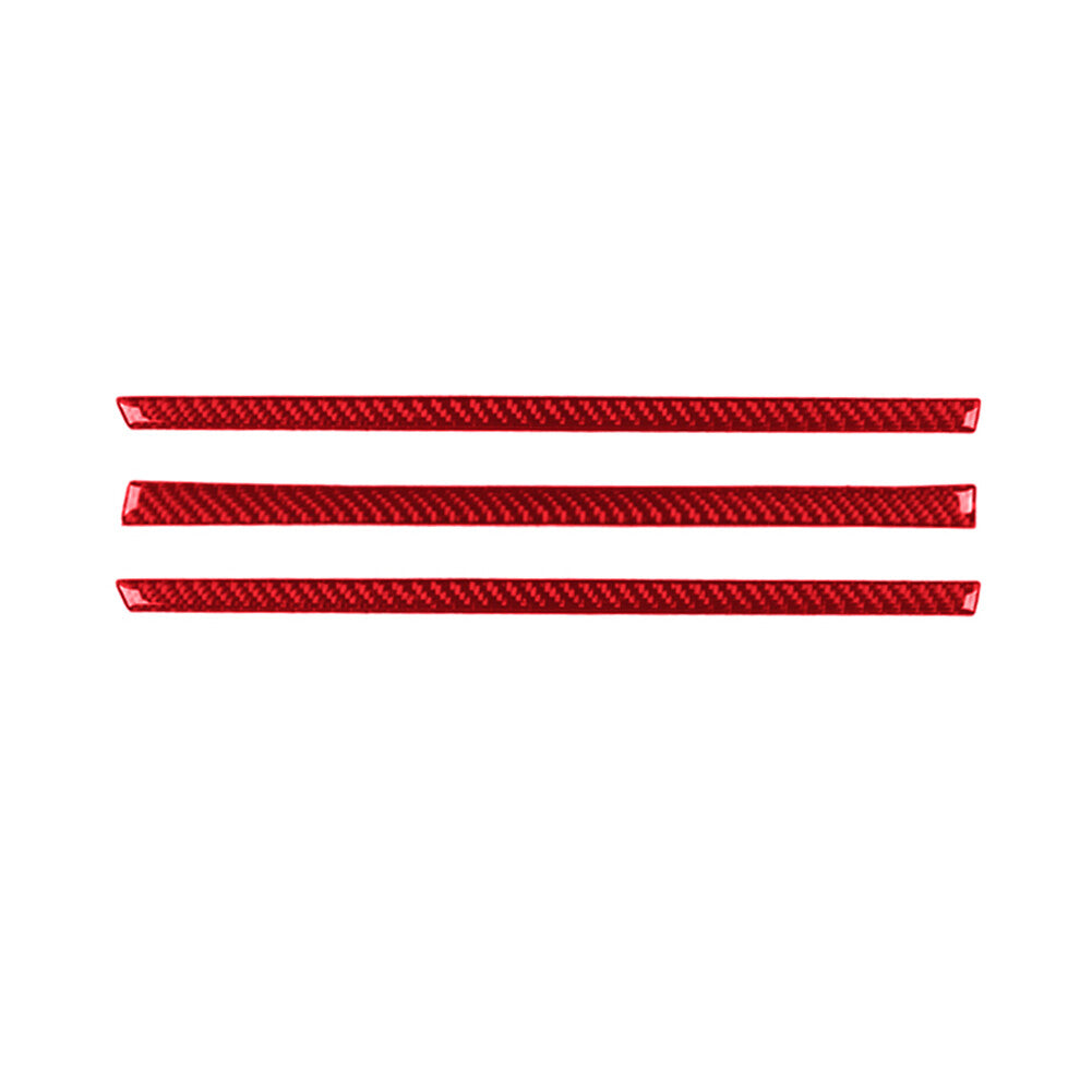 Red Carbon Fiber Passenger Dashboard Cover Trim Strip for Toyota Supra 2019-2022