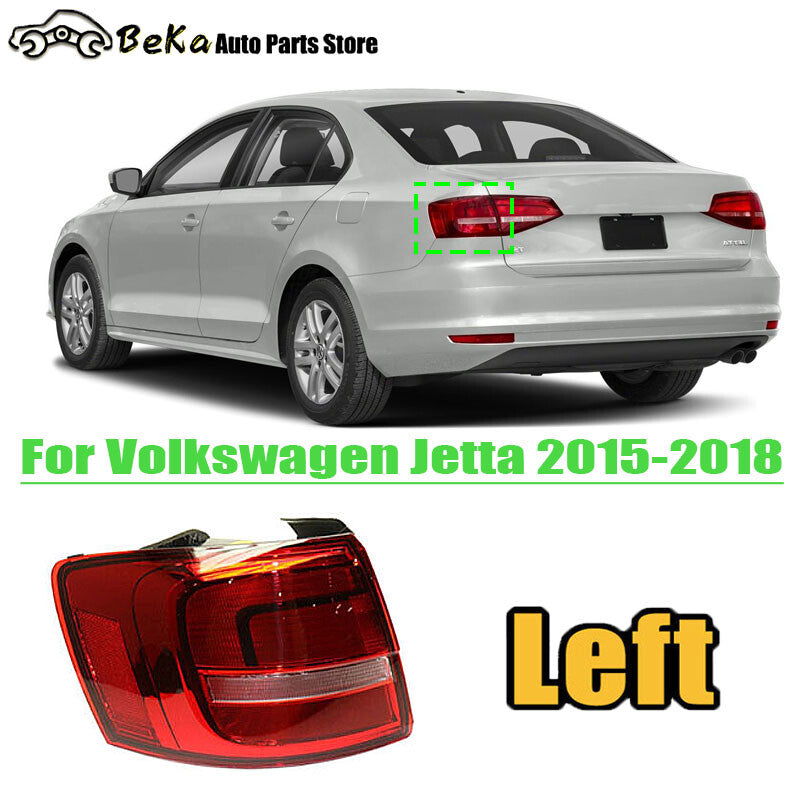 Applicable to for Volkswagen for Jetta 2015-2018: Left outer taillight, rear brake light.