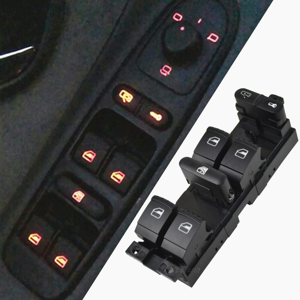 Suitable for 1999-04 GTI for Golf 4 for Jetta MK4 for Passat B5 Main Window Control Switch Button