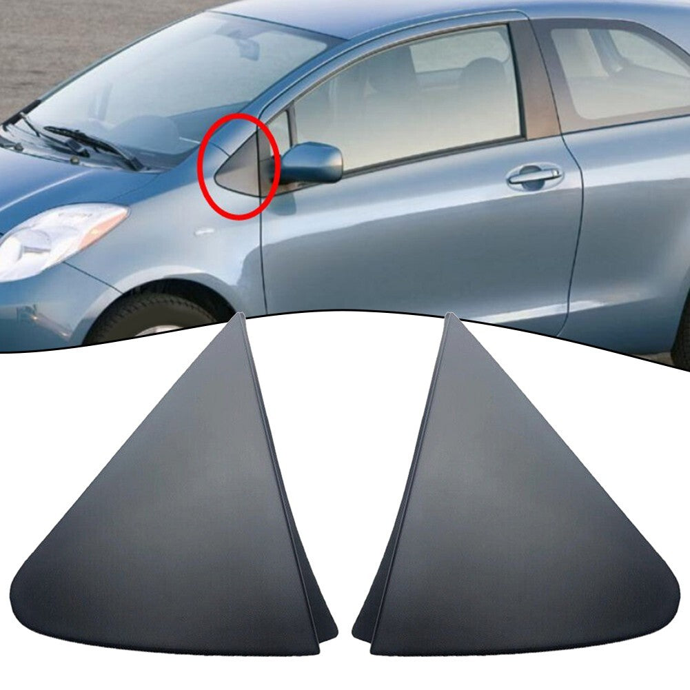 1Pair Side Mirror Triangle Corner Cover Trim for Toyota For Yaris 2007-11 Replac