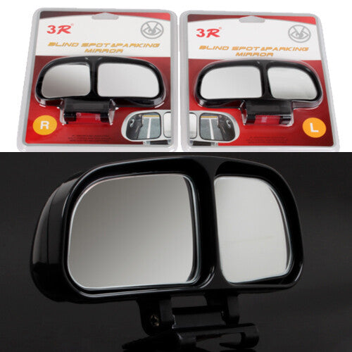 2PCS Clips Car Rear View Convex Parking Wide Angle Auxiliary Blind Spot Mirror