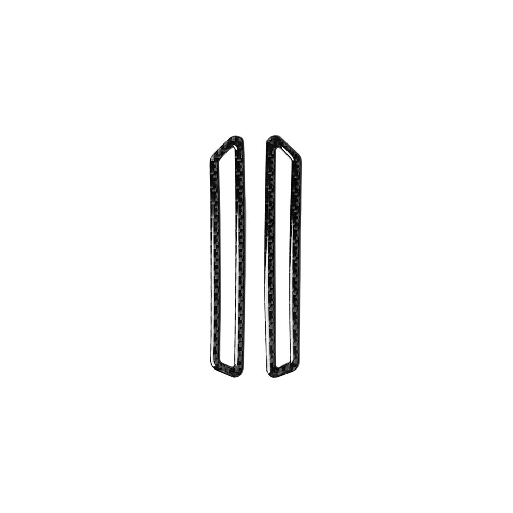 2Pcs Carbon Fiber A-pillar Air Outlet Cover Trim for Alfa Romeo Giulia 2017-2019