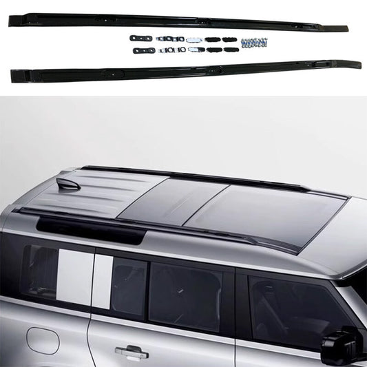 2020-2023 Roof Rail Luggage Rack Carrier for Land Rover for Defender 110 Black Alloy