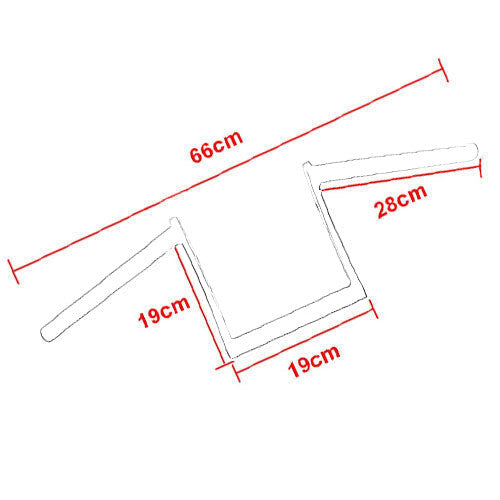 1-inch handlebar hook Z-bar for Harley Softail Dyna Sportster motorcycles