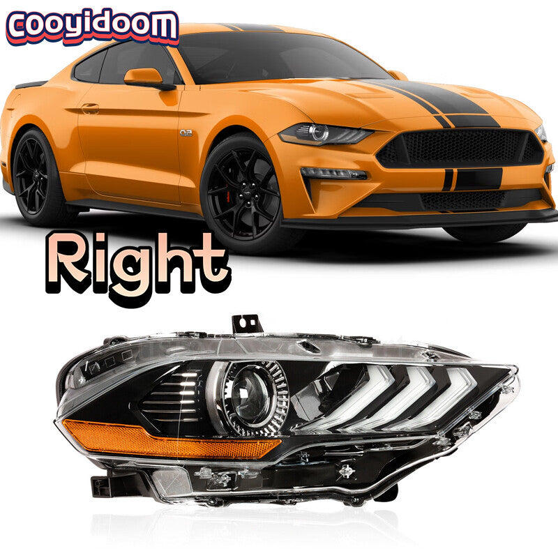 Full LED headlights suitable for 2018, 2019, and 2020 for Ford for Mustang projector headlights DRL