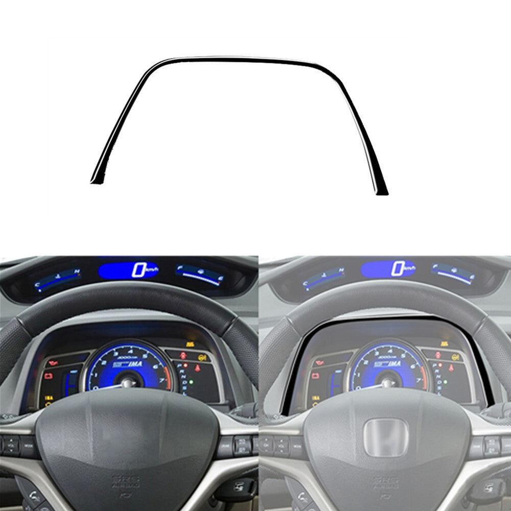 Piano Black Top Of Speedometer Cover Trim for Honda for Civic 8th 2006-2011