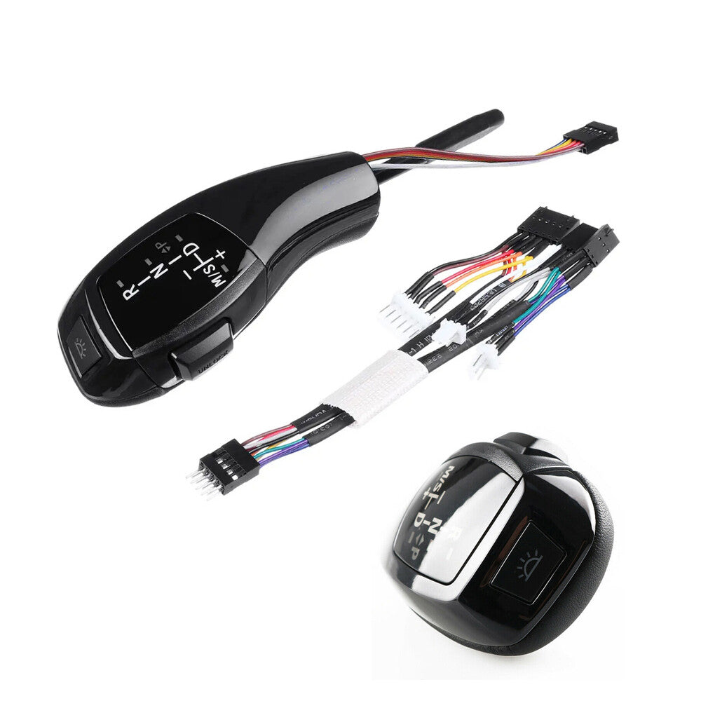 Automatic LED shift blade gear transmission for BMW E90, E92, E93, F30, Black LHD