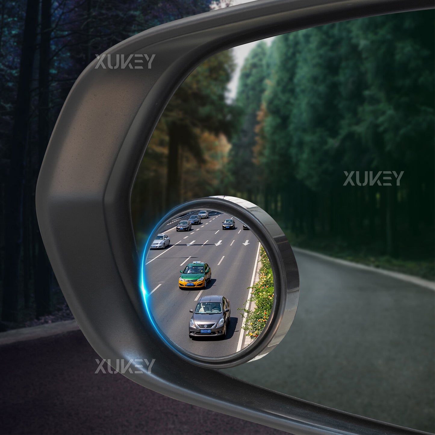 2x 360 car car blind spot mirror exterior mirror blind mirror auxiliary mirror
