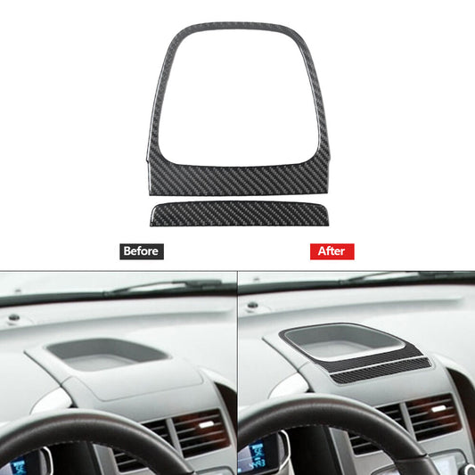 2Pcs Carbon Fiber Above Console Storage Cover for Chevrolet Sonic 2012-2016