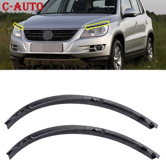 2pcs Car Headlight Rubber Sealing Strip Trim for VW for Tiguan 2008-2017