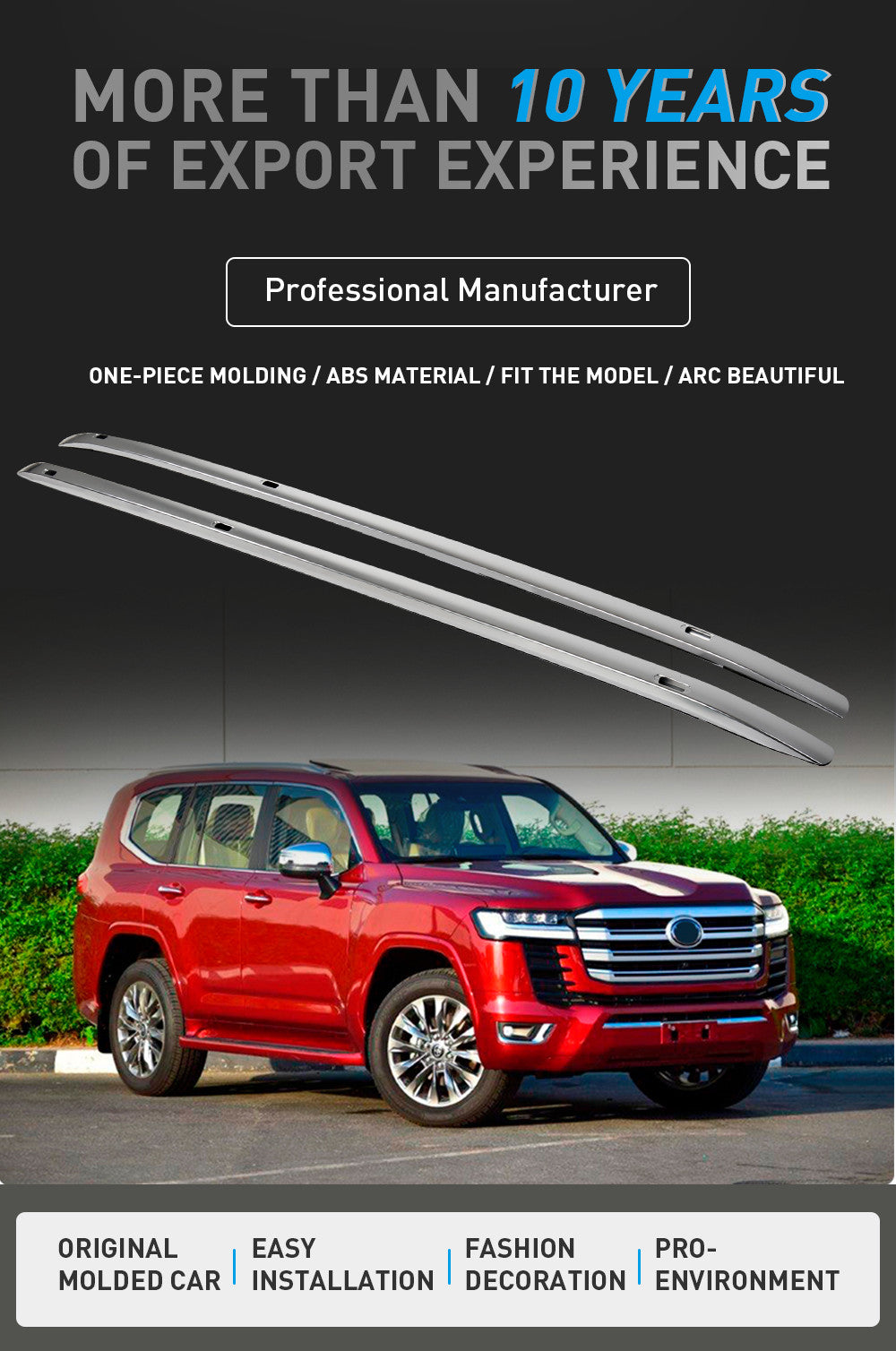Luggage Carrier Roof Rack for TOYOTA LANDCRUISER 2022 Locking Screws