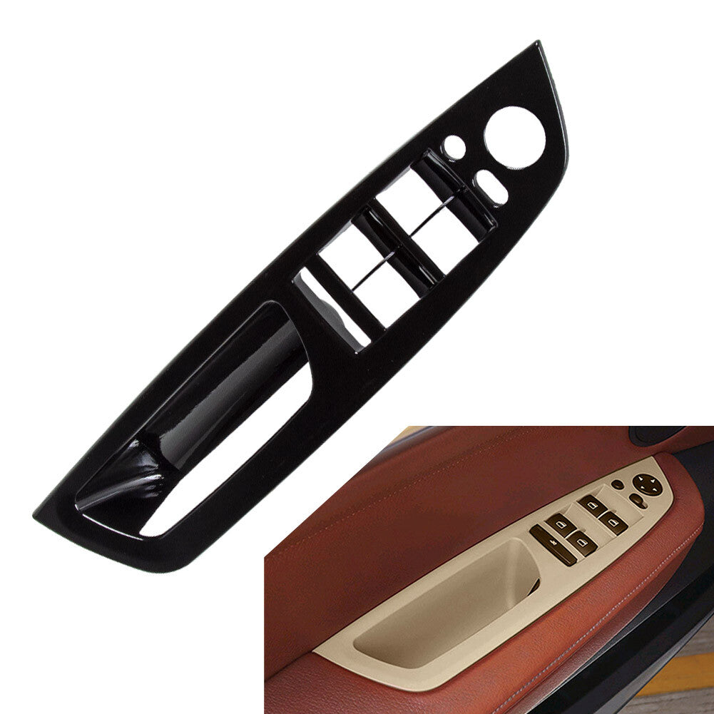 Front Inner Door Panel Handle Pull Trim Cover Fit for BMW X5 E70 X6 E71/72 LHD Gloss