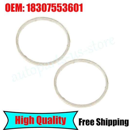 Pair Set of 2 Converter Gaskets for BMW E82 E88 E90 E92 E93 E60 18307553601