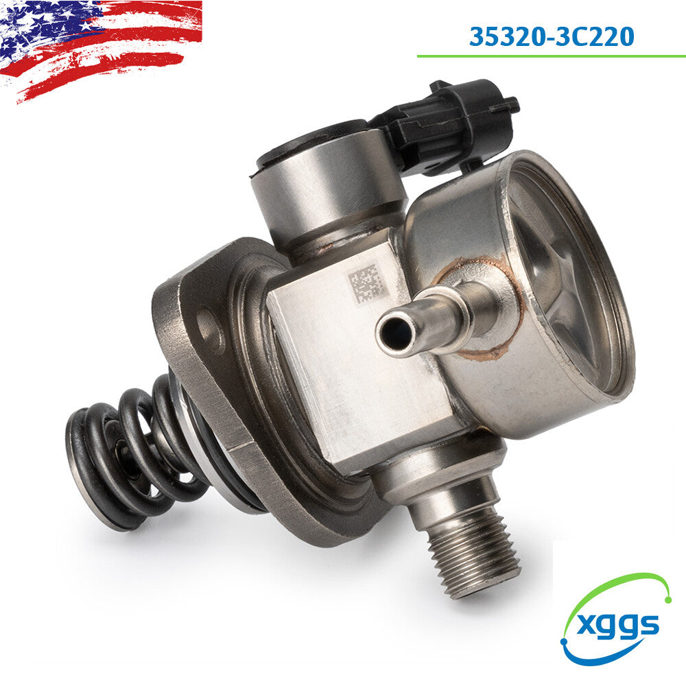 1X 35320-3C220 High-Pressure Fuel Pump for Hyundai and for Kia 3.3L and 3.8L Engines (2014-19 Silver)