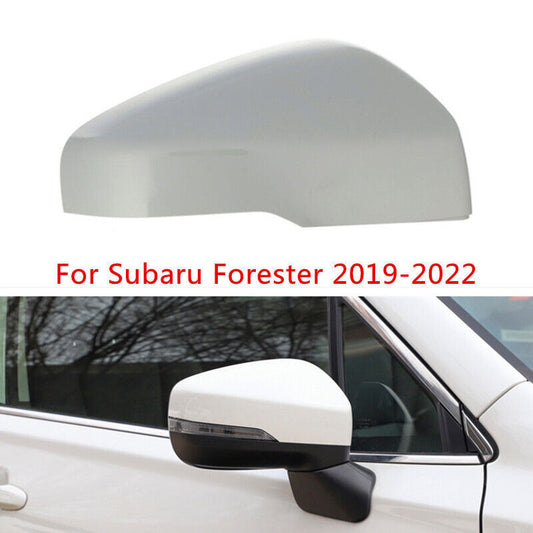 Right Side Rearview Mirror Cover Shell Cap White for Subaru Forester 2019-2022
