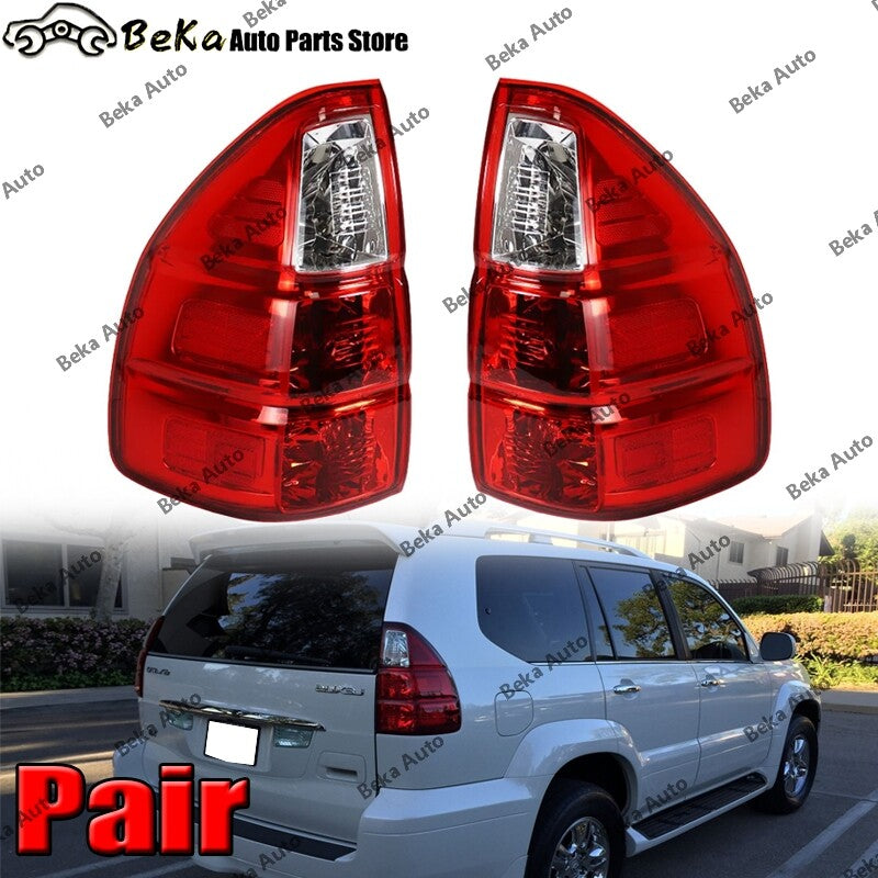 1 pair of rear taillight and brake light assemblies for Lexus GX470 2007 2008 2009 LHRH