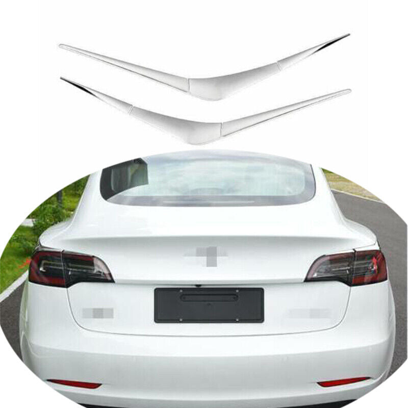 Suitable for Tesla for Model Y 2020 - 23 Chrome Steel Rear Taillight Strip Trim - Automatic
