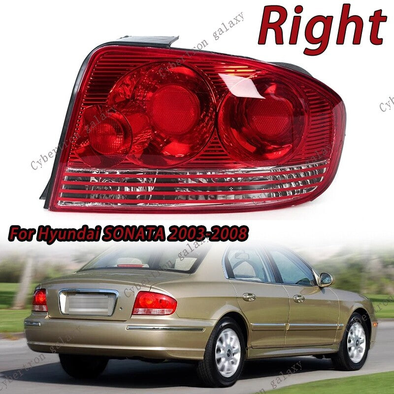 Rear bumper taillights and brake lights without bulbs are suitable for Hyundai Sonata 2003-2008.