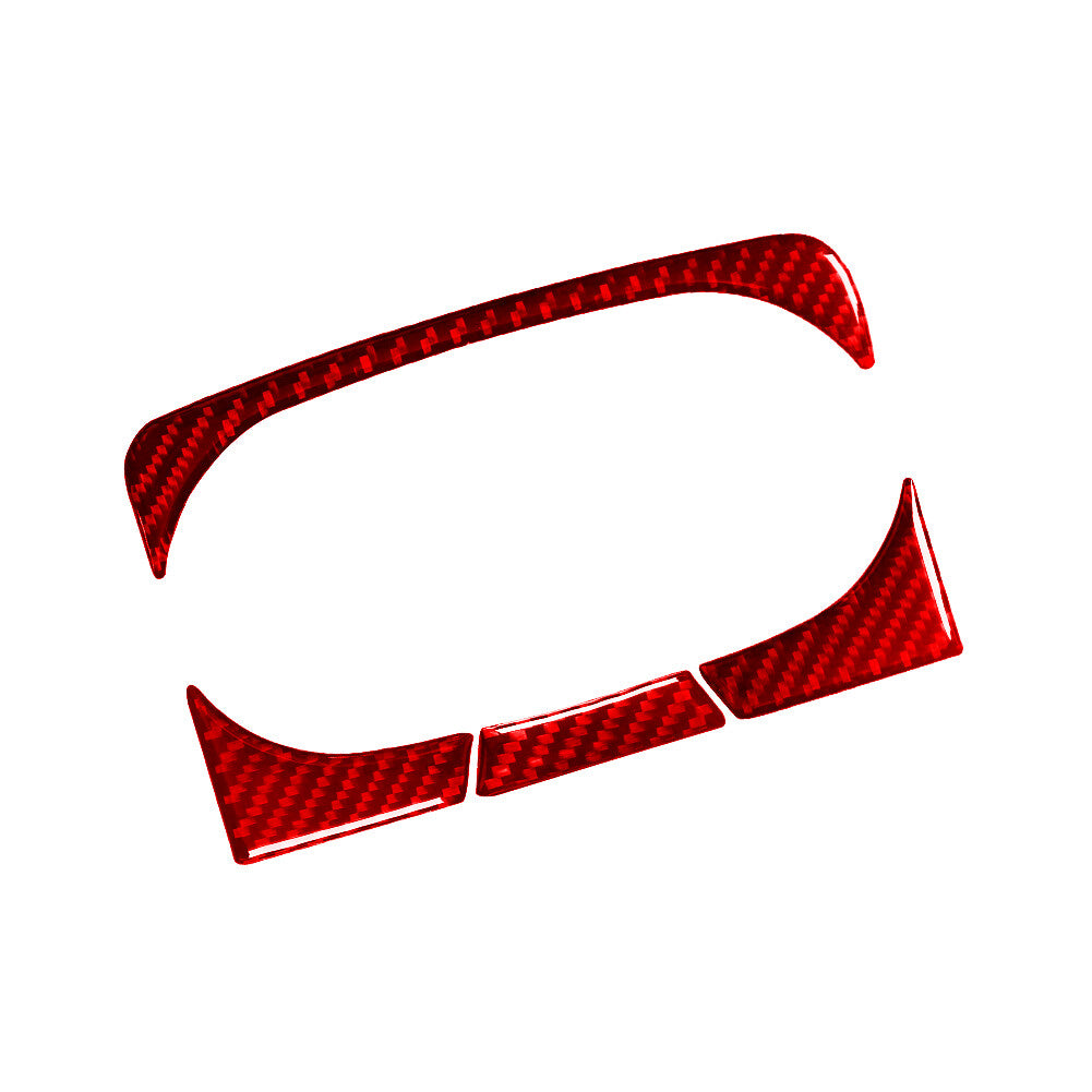 Red Carbon Fiber Rear Armrest Cup Holder for Land Rover Discovery Sport 2015-19