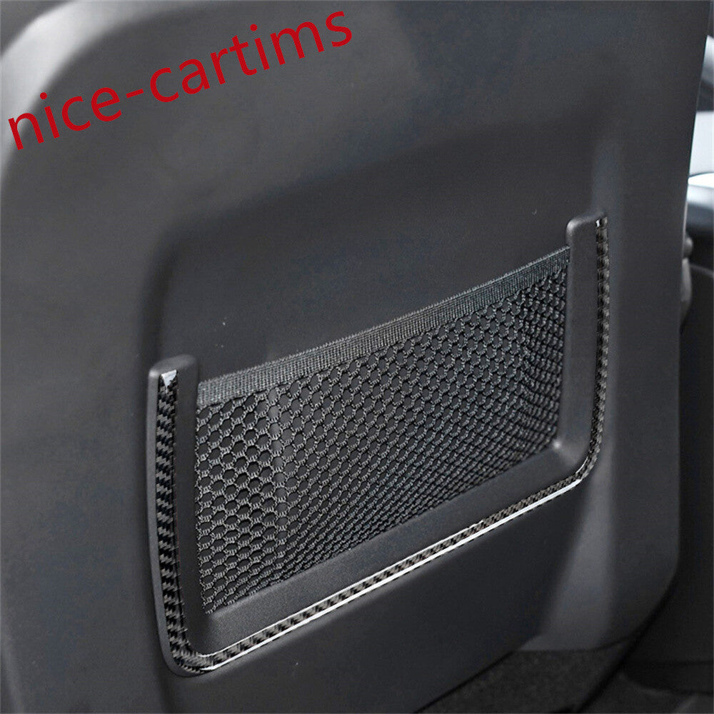 Carbon Fiber for Seat Storage Nesh Frame Decor Trim For LR for Range Rover Sport 2014-17