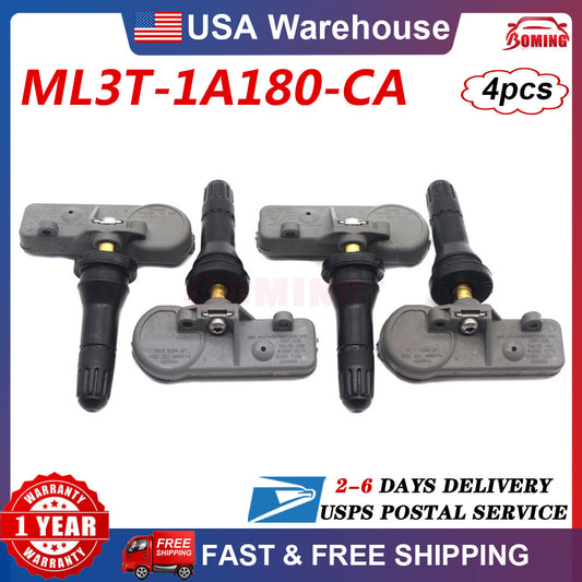 4X ML3T-1A180-CA TPMS TIRE PRESSURE SENSORS for Ford for Lincoln ML3Z-1A189-D 433Mhz