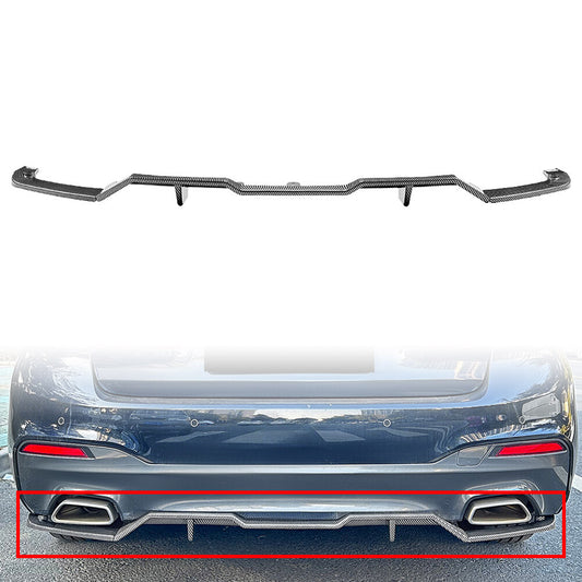 Rear Bumper Splitter Spoiler Lip for BMW 5 Series G30 G31 Pre-LCI M Sport 18-20