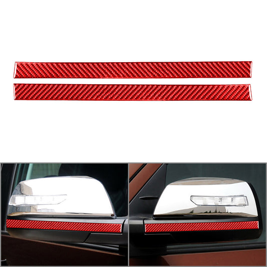 R¨¹ckspiegel Anti-Scratch Strip Trim f¨¹r for Toyota Tundra 14-21 Kohlefaser Rot