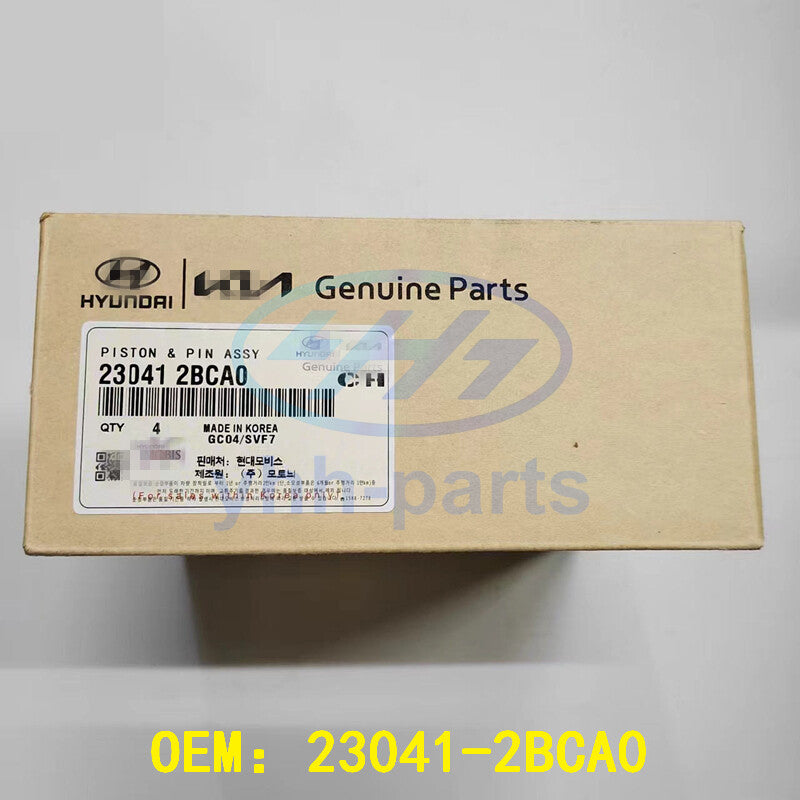? ?230412BCA0 1.6L TURBO Piston  Pin Ring STD-AA 4pcs for Hyundai for Kia 2016-2021