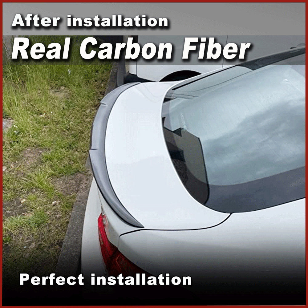 REAL CARBON Rear Trunk Spoiler Wing Fit for BMW 4 Series F36 Gran Coupe 2013-19
