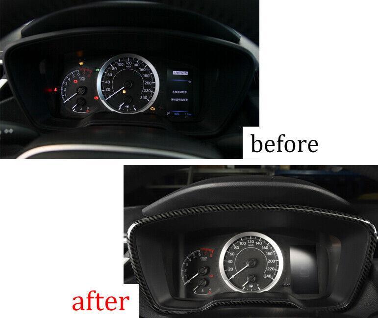 for Toyota for Corolla 2020-23 Steel Carbon Fiber Dash Instrument Speedometer Frame