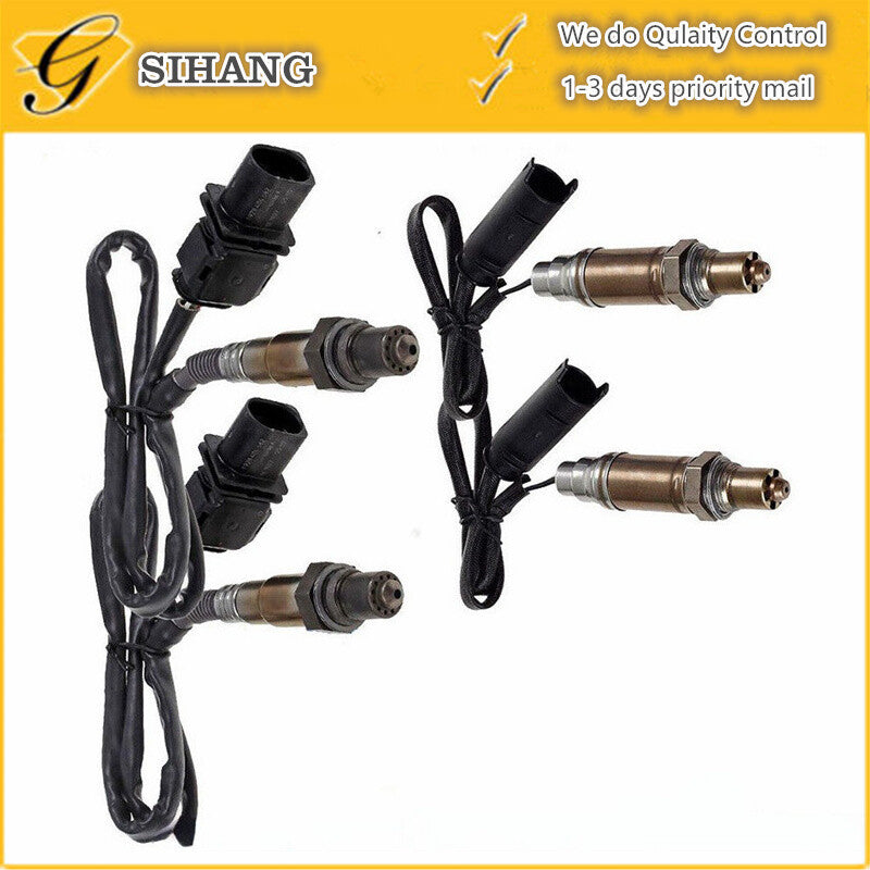 4X Oxygen O2 Sensor 234-5140 234-4470 For 2006-2010 for BMW M5 V10 5.0L UpperUndder
