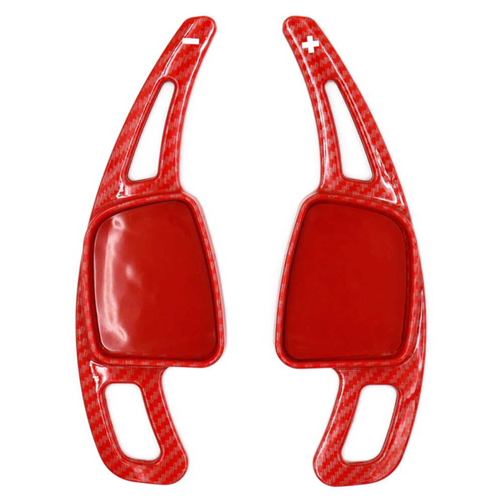 Pair Steering Wheel Shift Paddle Shifter Extension Red for Audi A3 A4 A5 S3 S4