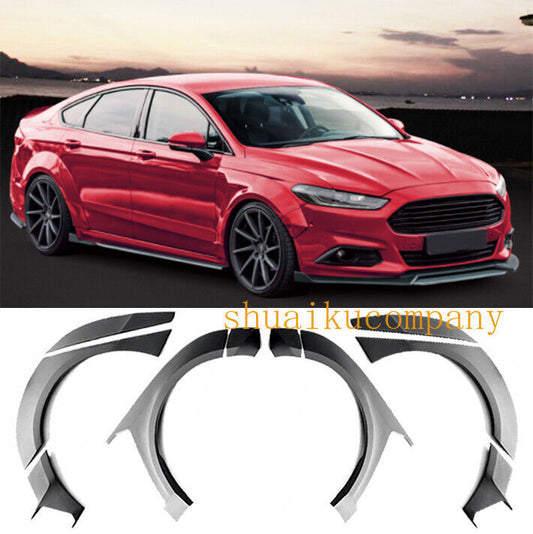 10x for Ford Fusion 2014-18 Primer Wide body Fender Flare Wheel Arch Cover Trim