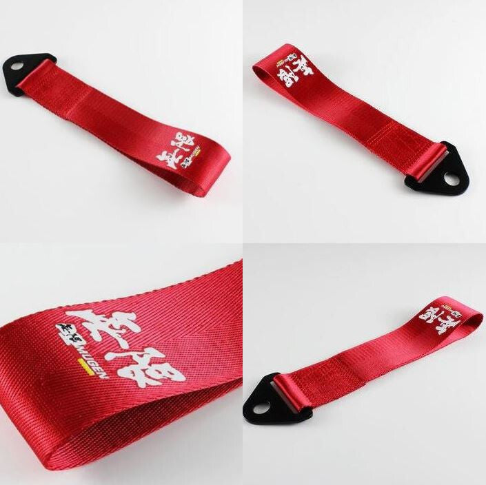 Red Mugen car tow hook for Honda for Acura - Front cover and rear bumper