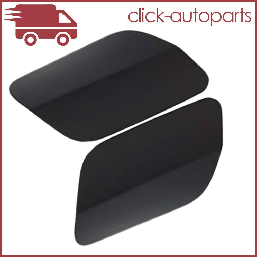 2x LH RH Headlamp Washer Jet Nozzle Cover Unpainted Fits For 520d 520i 525d